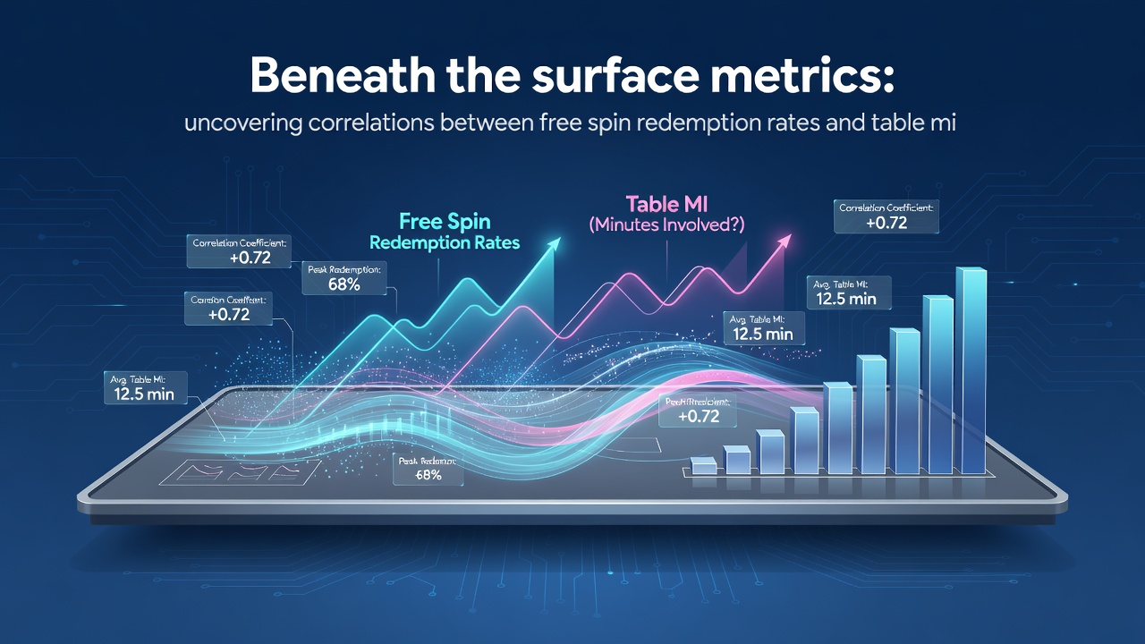 Detailed graph illustrating correlation between free spin redemptions and table minimum changes over time