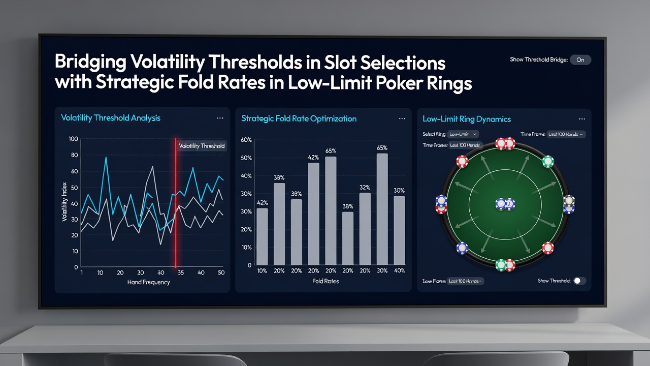 Chart displaying fold rate percentages alongside slot volatility thresholds during combined gaming sessions