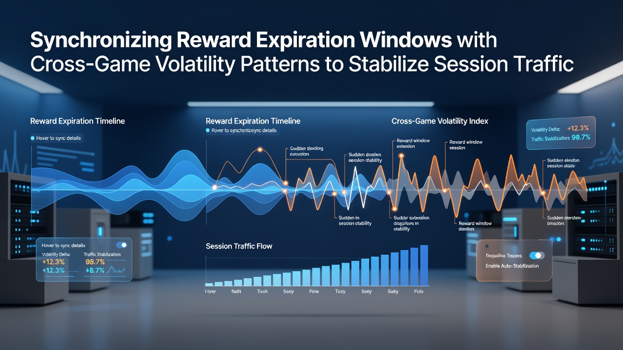 Illustration of synchronized bonus timelines overlaid on volatility graphs for multi-platform casino play
