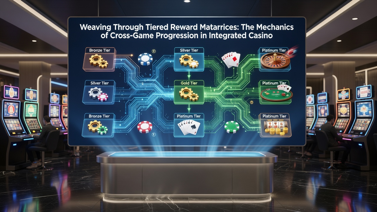 Flowchart illustrating point conversion rates between different casino game types and resulting tier benefits